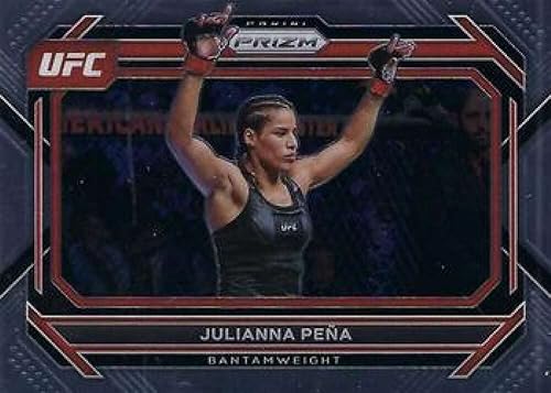 2023 Panini Prizm UFC #5 Julianna Pena Bantamweight Horizontal Official MMA Trading Card in Raw (NM or Better) Condition