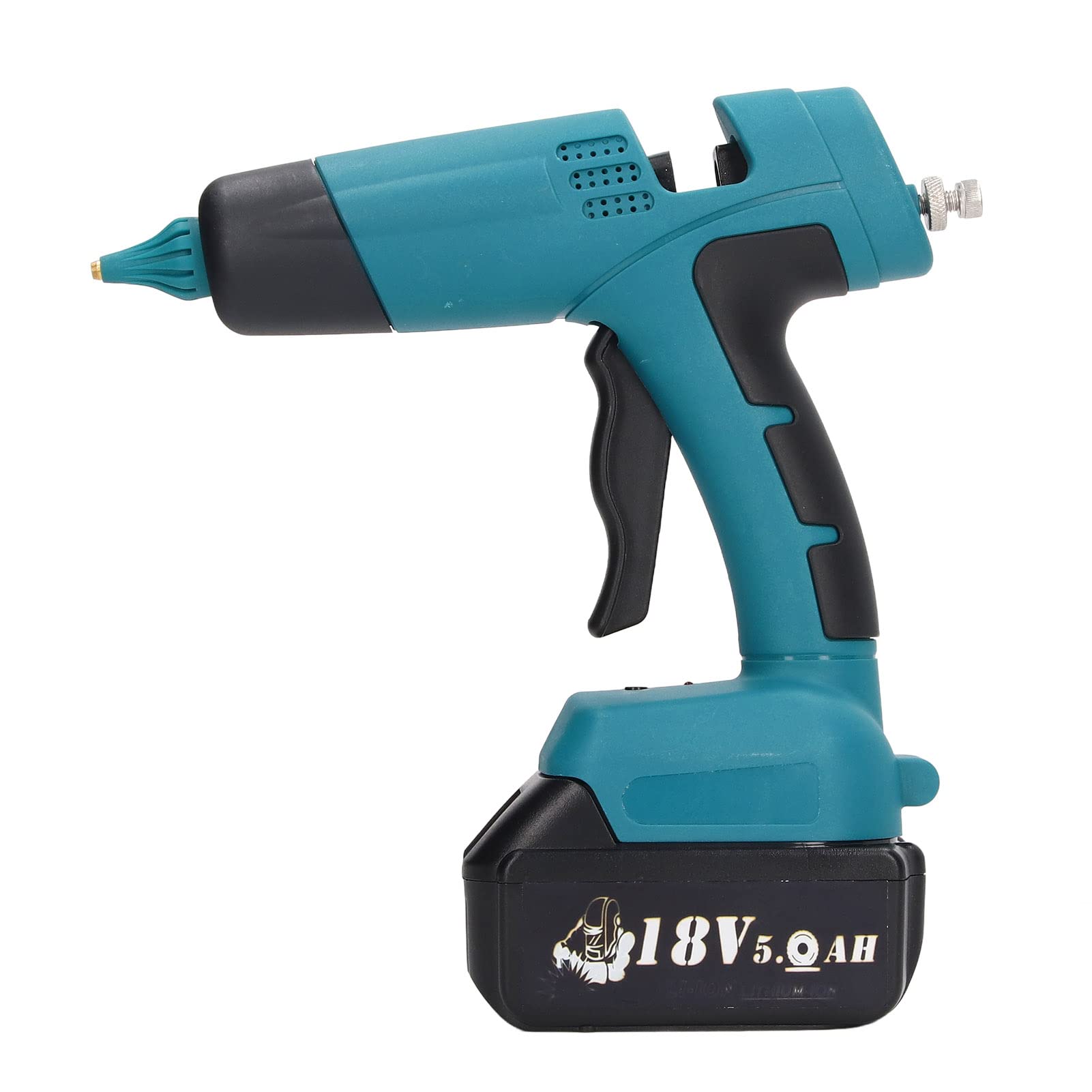 FTVOGUE Pistola per Colla a Caldo Senza Fili, Strumento per Colla a Caldo da 60 W, Riscaldamento Rapido con Ugello in Metallo, Adatto per Batterie da 18 V Serie B per Riparazioni Artigianali Fai da