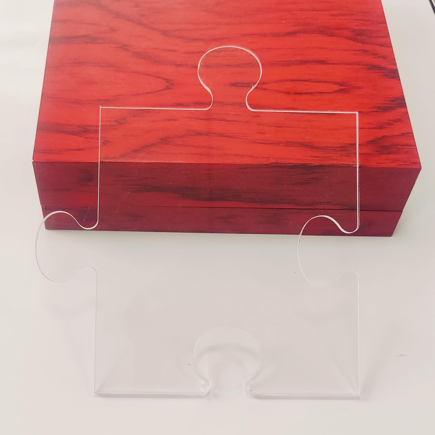 4 in1 Board Puzzle Piece Serving Router Template for Woodworking 1/4'' Thick DIY Router Template Acrylic Inlay Template Inlay Template Charcuterie Home Kitchen Cutting, transparently