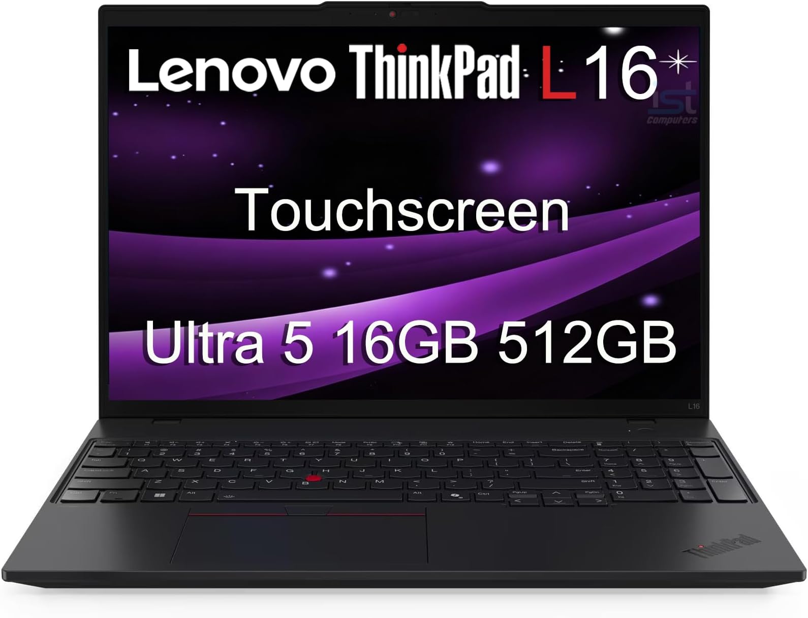 Lenovo ThinkPad L16, 16" Touchscreen, Ultra 5 225U, 16GB DDR5, 512GB SSD | Premium E16 Business Laptop AI PC, FHD+ Anti-Glare, > Ultra 7 155U, 2x Thunderbolt 4, Numeric Keypad, IR Webcam, Win 11 Pro