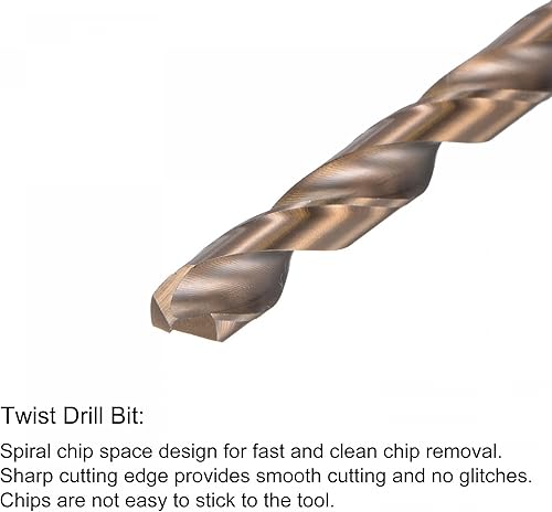 Miniatura 10 de uxcell M9 x 1.25 rosca recta flauta y 0.307 in Twist Drill Broca Set, métrico M35 cobalto alta velocidad máquina roscado herramienta de perforación