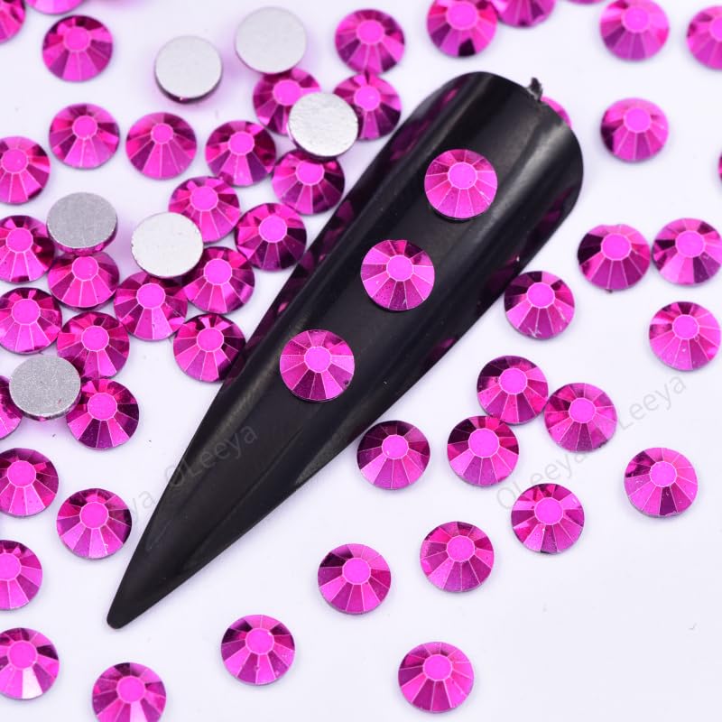 14400 pezzi SS3-SS34 Unghie glitterate senza strass con retro piatto per accessori per unghie, arancione, SS6-14400 pezzi, viola aria SS4-14400 pezzi