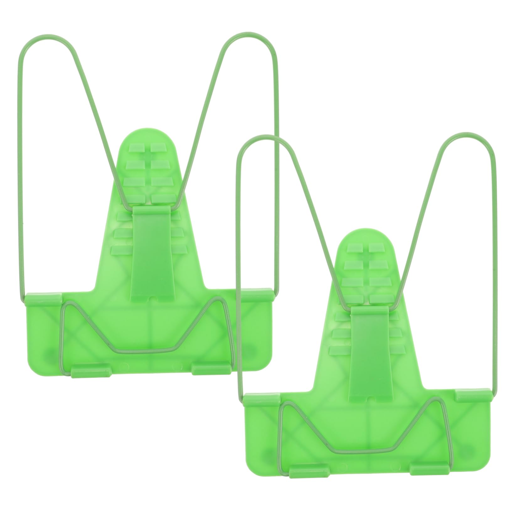 HOMSFOU 2pcs Adjustable Reading Shelf Multi-Purpose Book Bracket for Home Study Lightweight Book Support Smooth Angle Adjustable - for Preventing Myopia Green