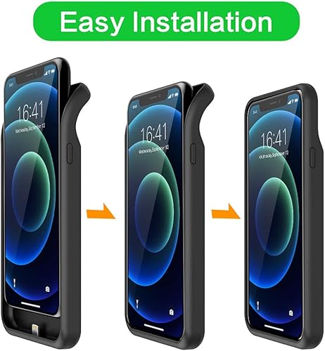 Miniatura 4 de UNKLOU Funda de batería para iPhone 1212 Pro, actualizada 7000 mAh recargable portátil cargador caso para iPhone 1212 Pro (6.1 pulgadas) paquete de