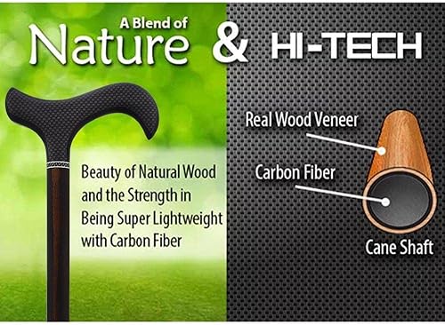 Miniatura 6 de Bastones elegantes para caminar  Bastones Derby con eje de fibra de carbono de malla  Colorido el mejor regalo para hombres y mujeres cómodo, ligero