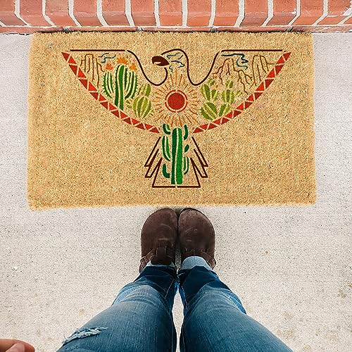 FINGERINSPIRE Aztec Eagle Stencil for Painting 21x29.7cm Flying Eagle Painting Stencil Sun Mountain Cactus Drawing Template Animal Theme Stencil for Painting on Wood Fabric Canvas Clothing - Image 4