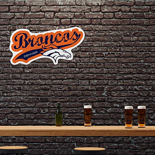 Banderín decorativo de los Denver Broncos NFL troquelado y fácil de colgar 3
