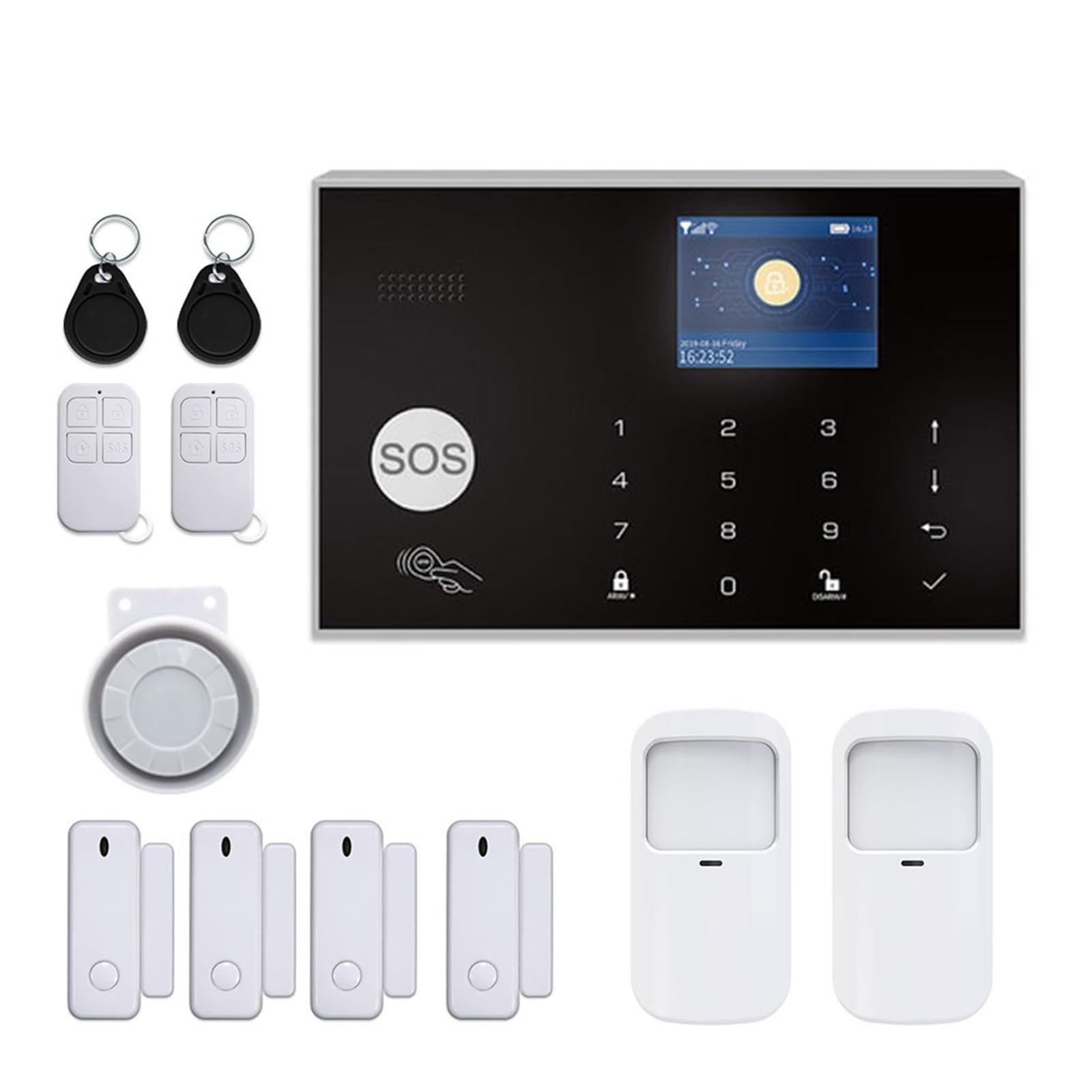 Système d'alarme maison connecté WiFi Smart Life DELURA pour sécuriser votre foyer à distance