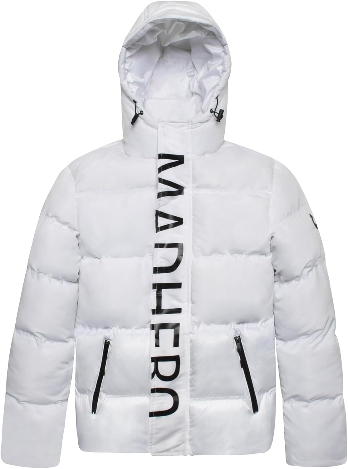 Mens Puffer Jacket Thicken Hooded Winter Jacket Insulate Winter Outwear Water-Resistant