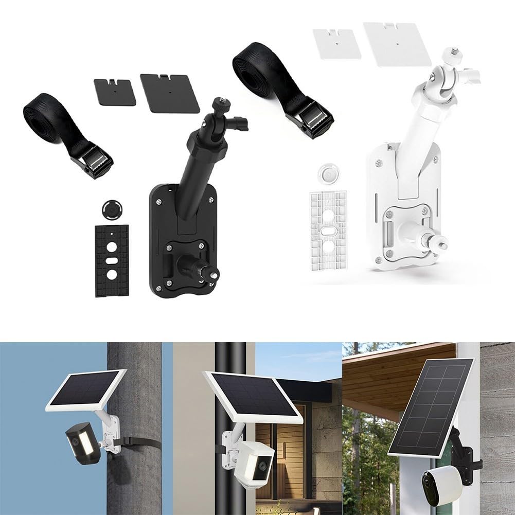 Support mural pour caméra de sécurité en aluminium avec plaque AMPS à 4 trous, multi-angle de rotation à 180° pour une compatibilité polyvalente et une installation stable dans les systèmes de