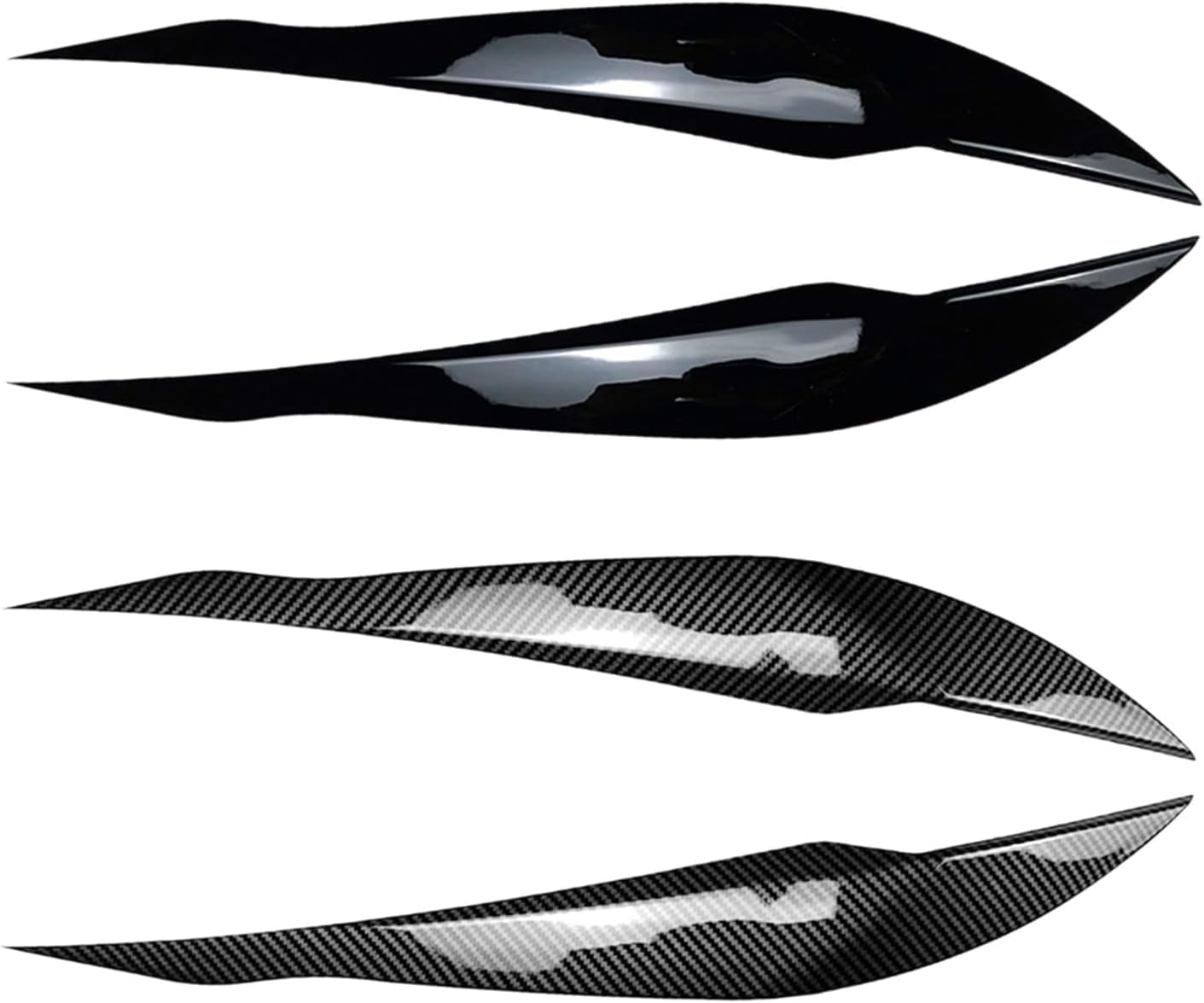 Auto-Scheinwerfer-Augenbraue für BMW F30 F32 F33 F34 F35 F31 318i 320i 2013-2019 Augenbrauen-Abdeckungs-Ordnungsaufkleber Scheinwerferblenden Schutz und Dekoration Ersatz,Carbon Fiber Look