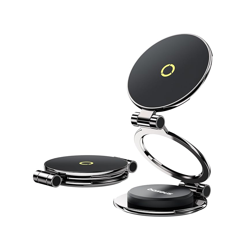 Baseus MagPro II Porta Cellulare Auto per Magsafe, Rotazione a 360°, 20× N56 Magnete, Supporto Telefono Auto Magnetico, per iPhone serie 12-16 Pro e Samsung Huawei Cellulari con Anello Magnetico