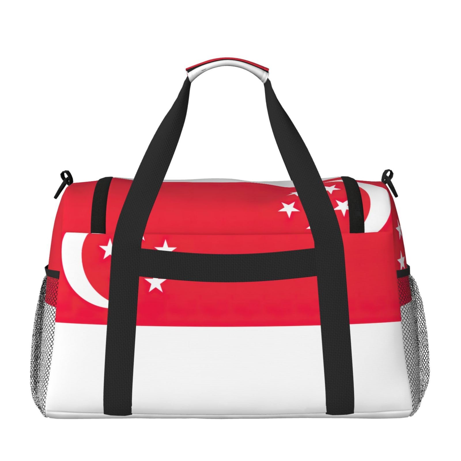 Flaga Singapuru torba na ramię kobiety mężczyźni podróżna torba crossbody torebka torba na ramię torebki robocze codzienna torba hobo