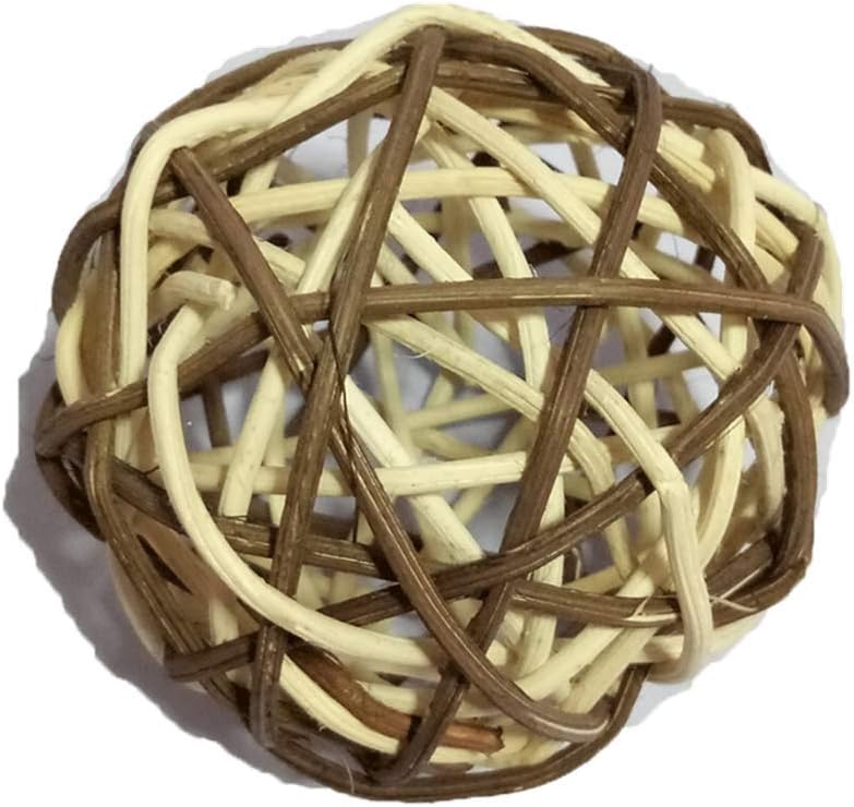 Bag of Brown Natural Wicker 4" dia Twig Orbs Balls - Bag of 9 : Home & Kitchen