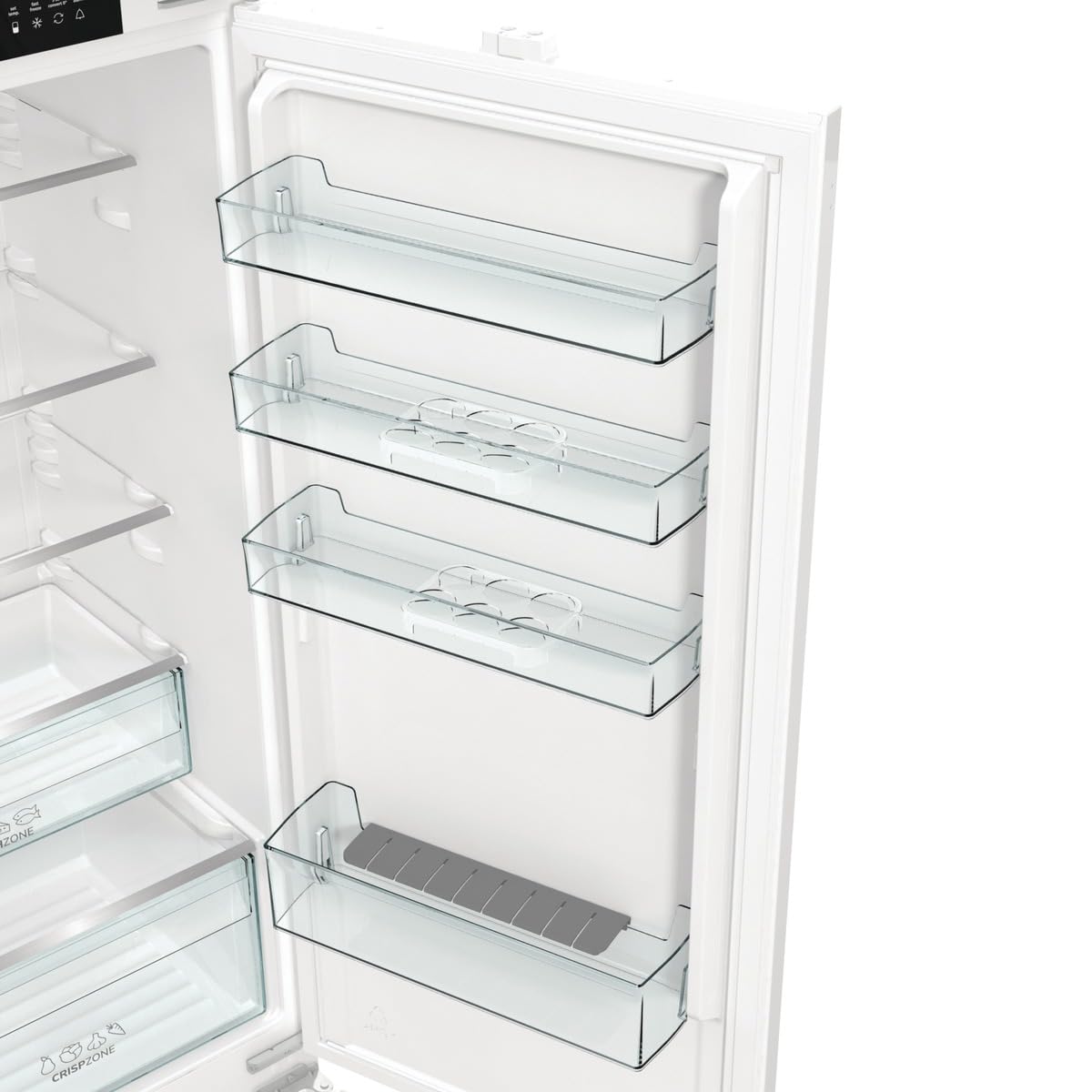 Gorenje NRKI517E41 Einbau-Kühl-Gefrierkombination, 177cm Nische, Schlepptürscharnier, 252 L(176L plus 76L), NoFrost, AdaptTech, SuperCool, ConvertActive, BxHxT: 54×177,2×54,5 cm, Weiß