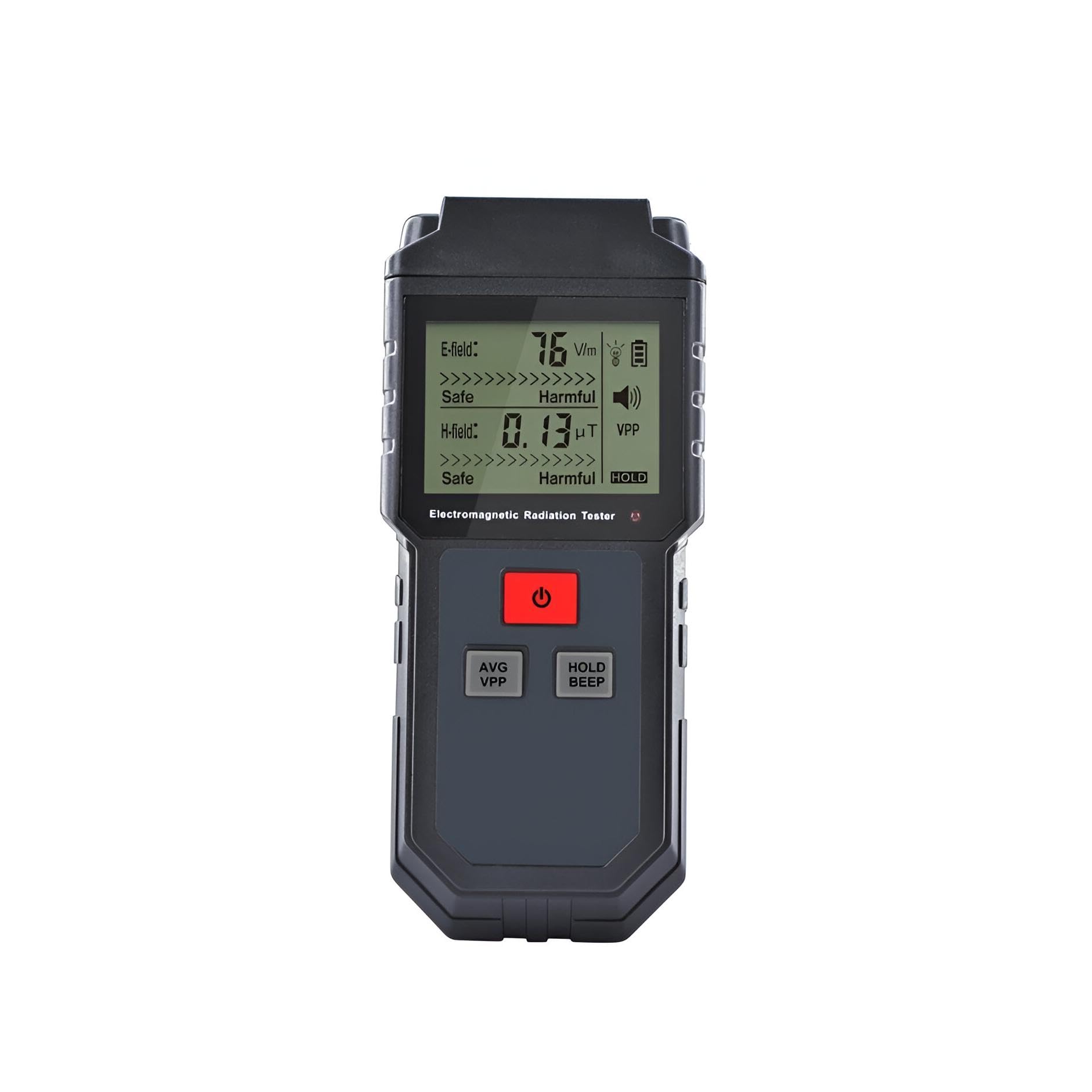 kijai Portable Electromagnetic Field & Radiation Detector with Sound Alarm and LCD Display