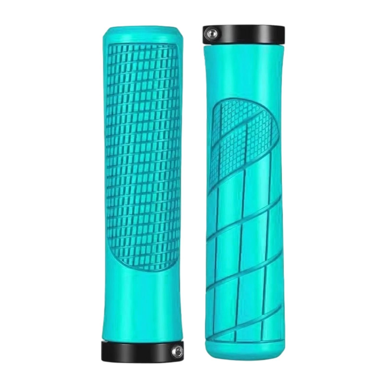 QIAOLIDA 1Pair Rubber Bicycles Handlebar Grips Soft Shock Absorption Handle Rod Cover Waterproof Mountain Bike Grips Enduring