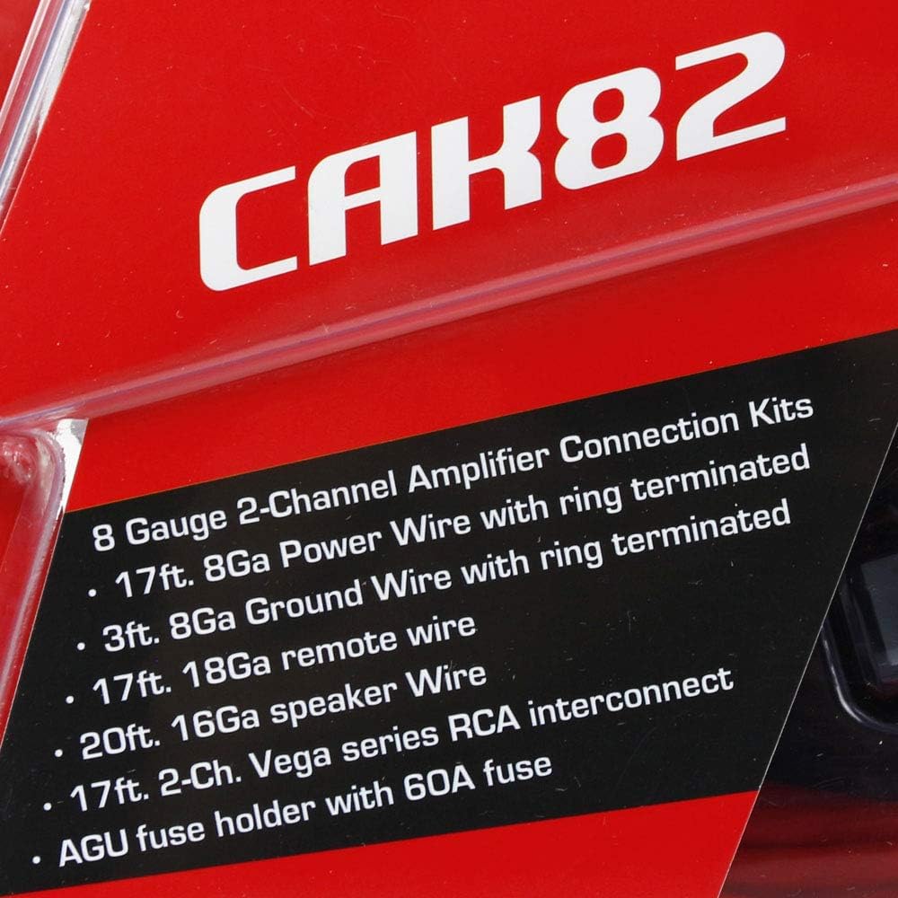 8 Gauge 2 Channel Amplifier Kit - CAK82
