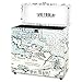 Victrola Collector – Record Storage Case – Holds 30+ Vinyl Turntable Records, Heavy-Duty Hardware, Hinges, & Smart Metal Corners, Portable with Easy-Carry Handle (Retro Map)