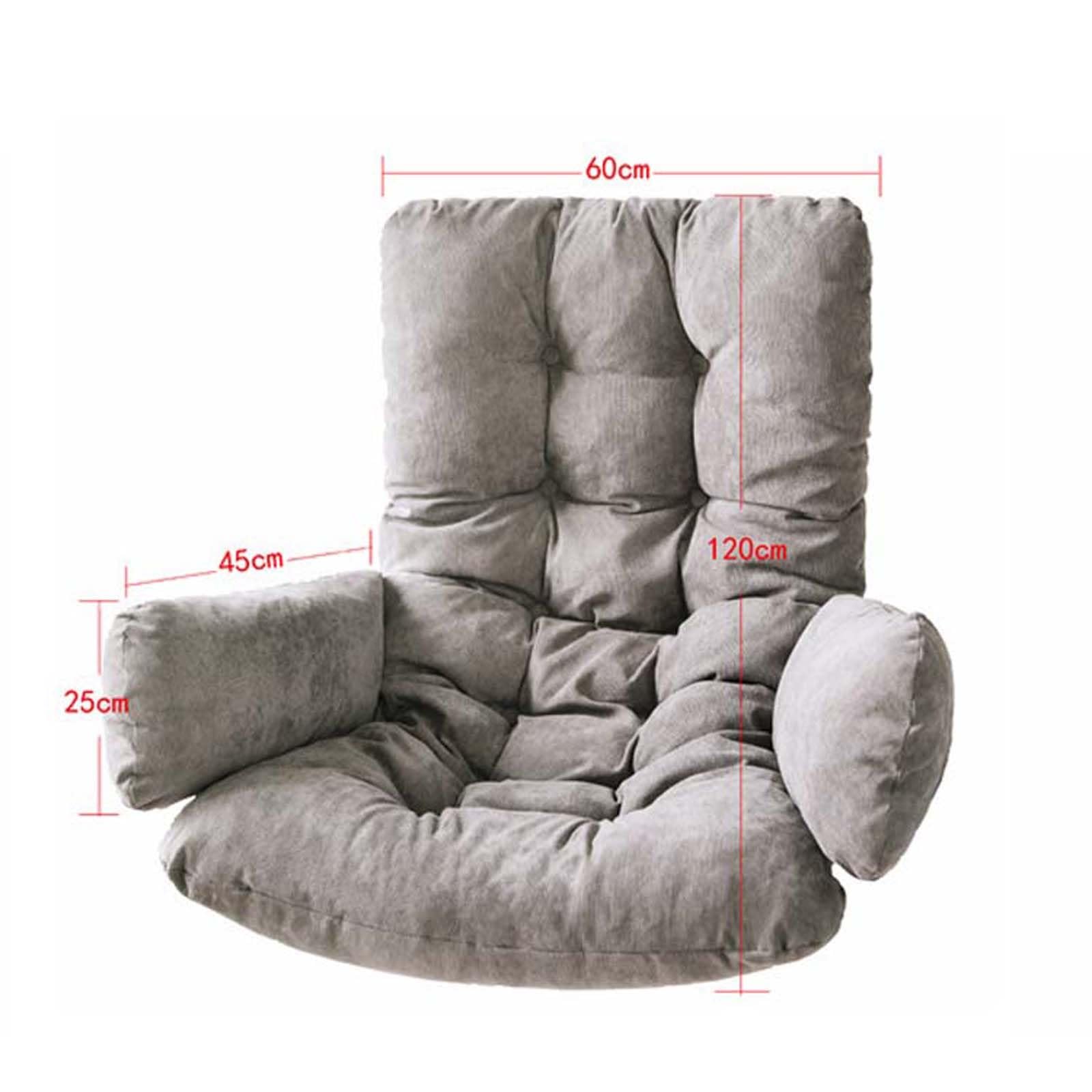 Hängesessel Kissen, Garten Polster, Auflage für Hängeschaukel, Hängekorb Sitzkissen, Waschbar Schaukelstuhl Sitzkissen Hängestuhl Sitzauflage(Schwarz)