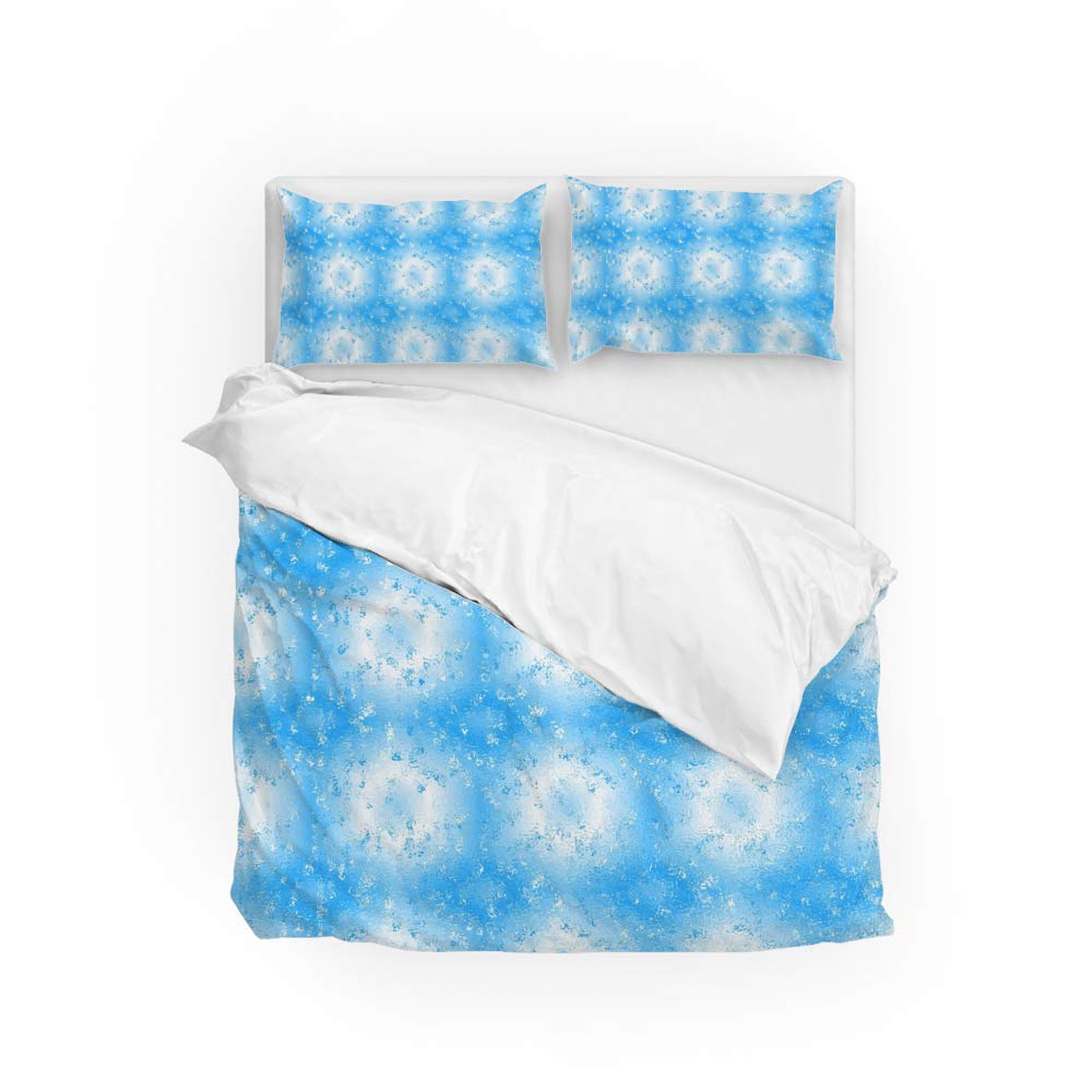 Parure de lit double housse de couette et taie d'oreiller ultra doux CHEHONG