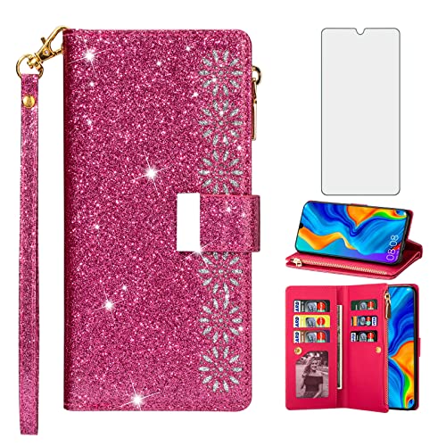 Housse Huawei P30 Lite paillettes pour sortie et voyage