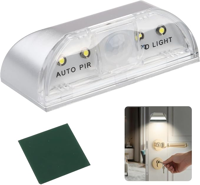 Keyless Entry Light Keyhole Light for Door, PIR Infrared Motion Sensor LED Front Keyhole ...