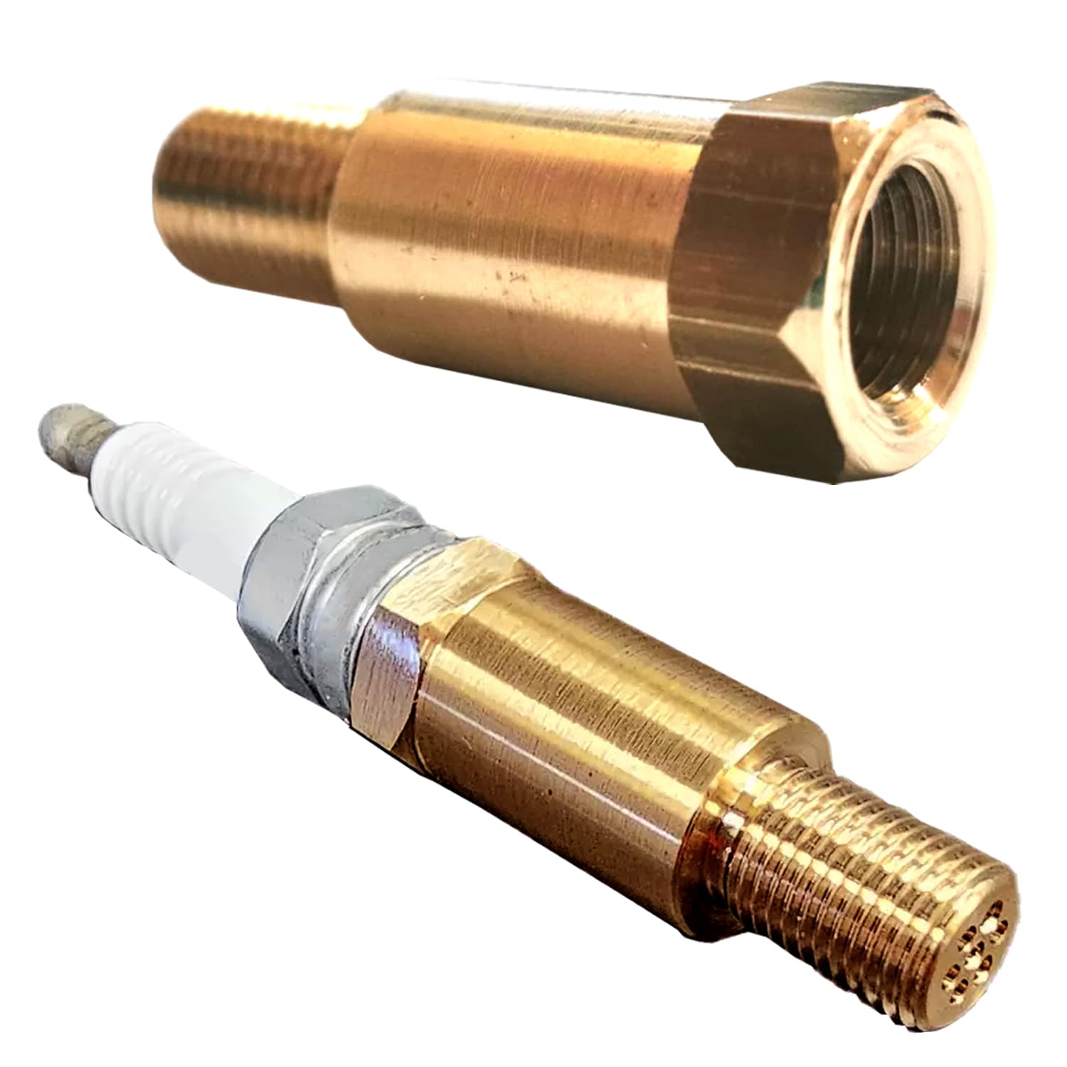 PROLUNGA CANDELA PASSO LUNGO M12X1,25 IN OTTONE AUTO E MOTO PER MOTORI FIRE (2 Pz)