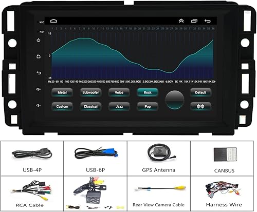 Miniatura 6 de Radio para Chevy Chevrolet Silverado Impala Tahoe GMC Acadia Sierra Yukon Android Stereo 2006 2007 2008 2009 2010 2011 2012 2013 2014 Accesorios