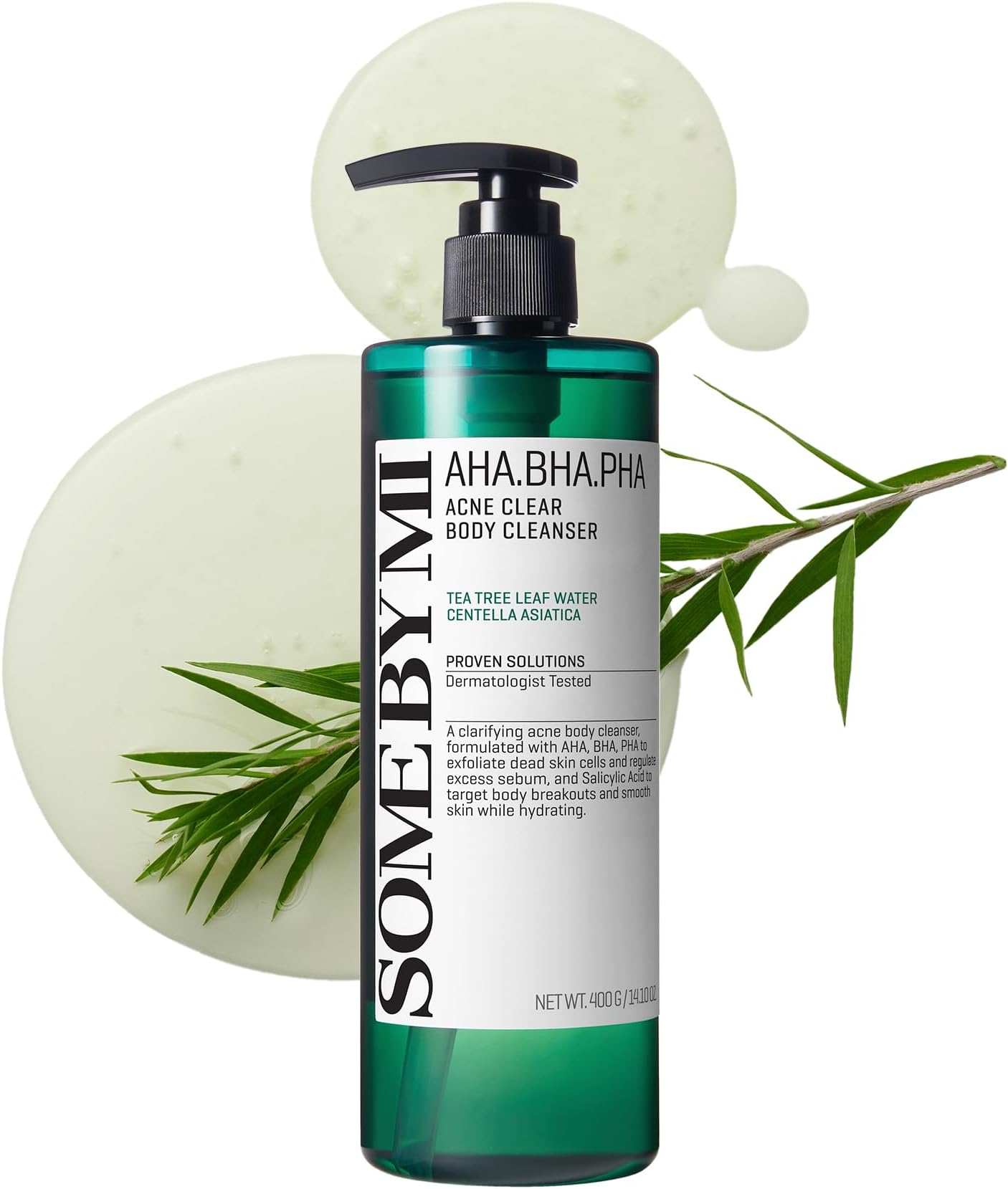 - SOME BY MI AHA BHA PHA 30 Days Miracle Acne Clear Body Cleanser 13.5oz – Salicylic Acid & Tea Tree Acne Body Wash – Deep Cleansing, Sulfate & Paraben Free Korean Skin care