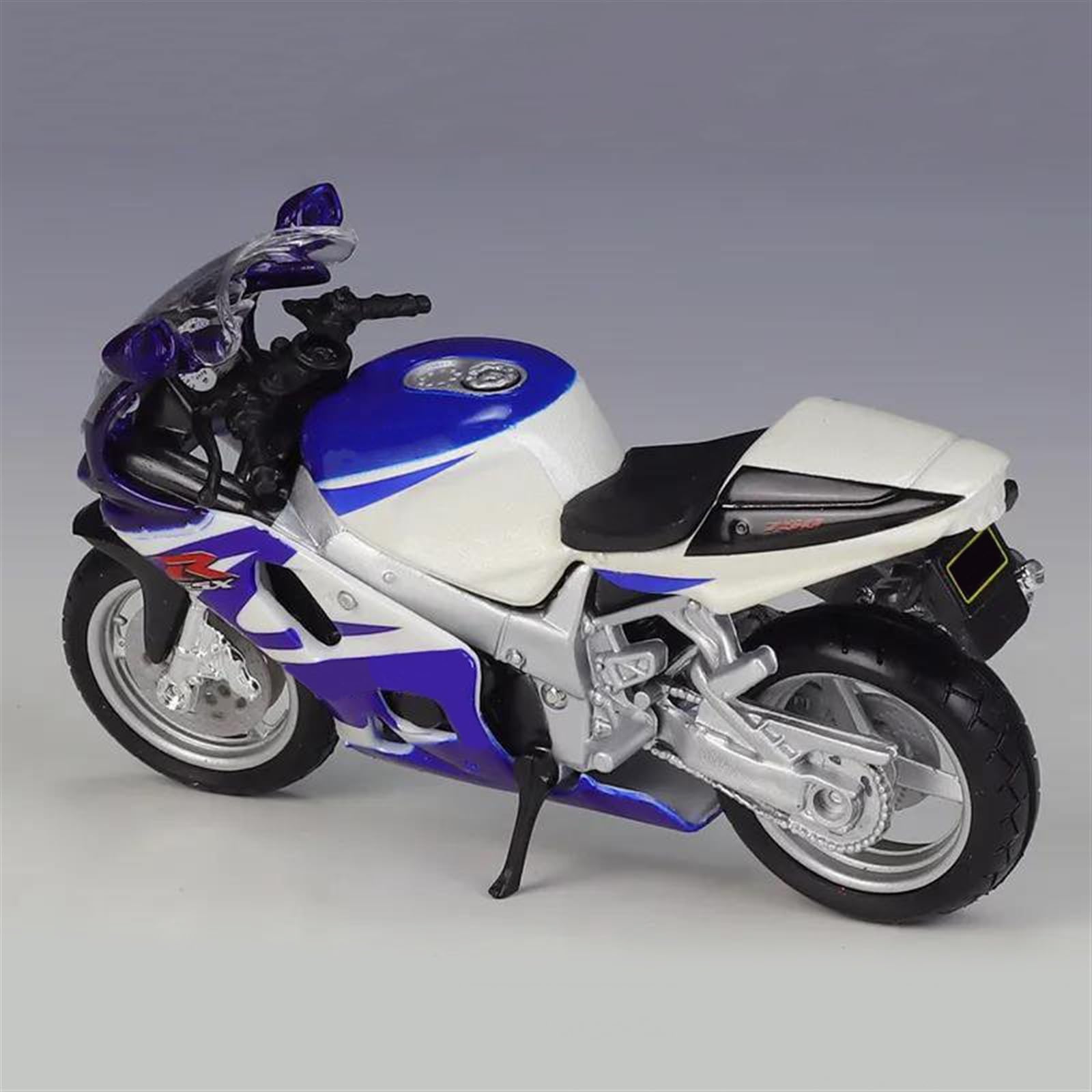 SEYXF Motorbike Toy Motorcycle Metal Model Collection Simulation Diecasts Gifts for Suzuki GSXR750 1/18(Blue with Retail Box)