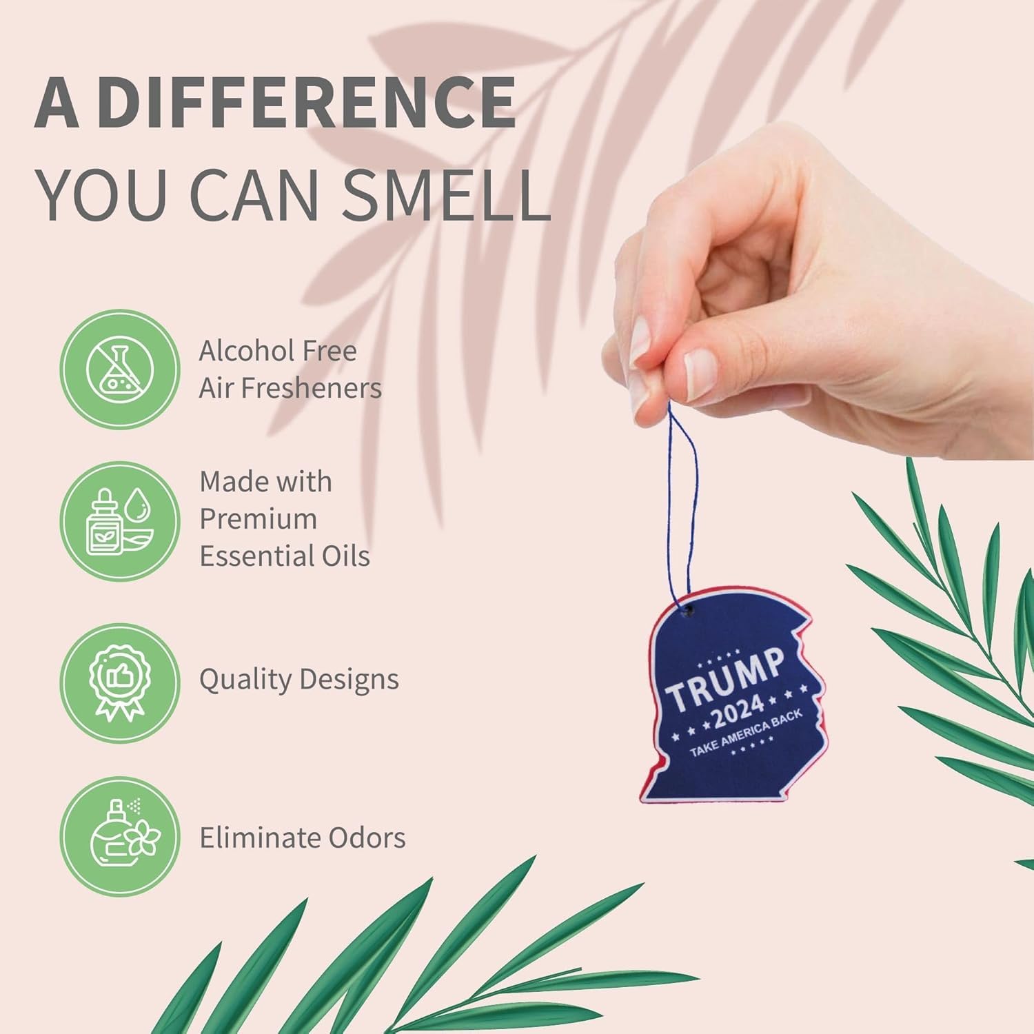 Donald Trump Car Air Freshener Trump Merchandise Funny Trump Car Smell Air Freshener Donald Trump Ornament Airfresheners Trump — view 2