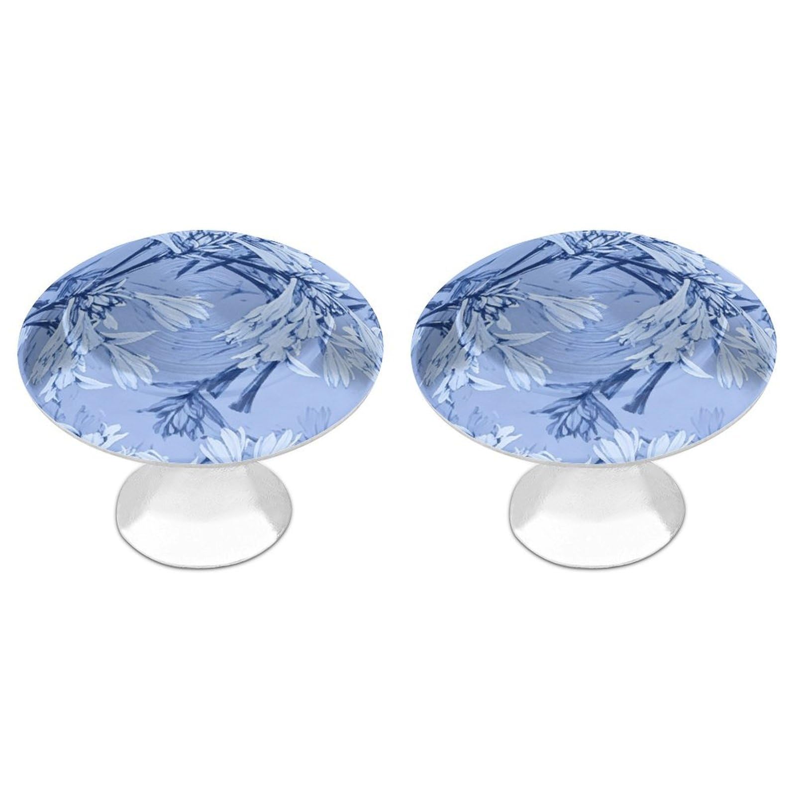 Btcowzrv Style Lilac Sketch Floral 2 Pack Cabinet Knobs Drawer Pulls
