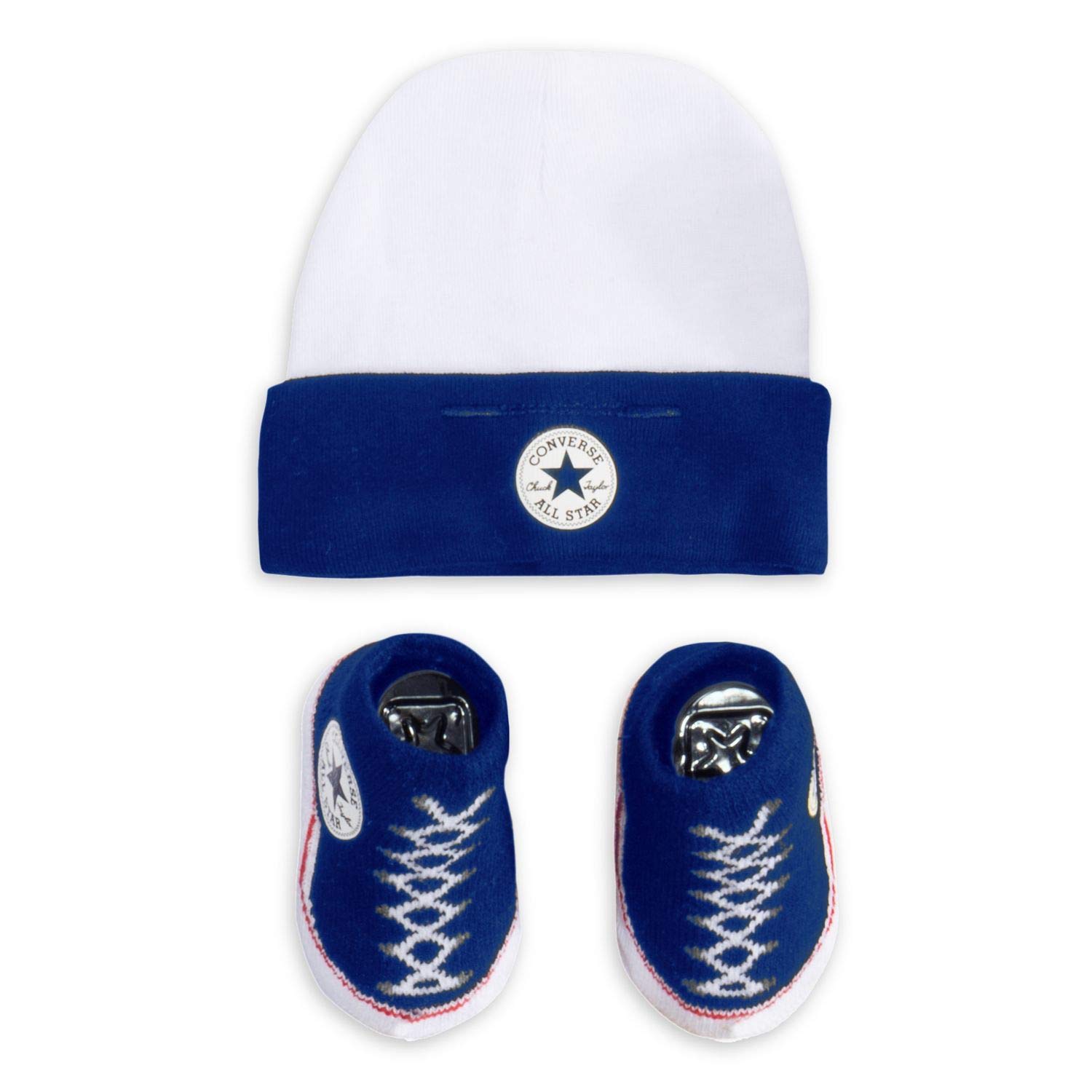 Converse Infant Hat and Frilly Bootie Set