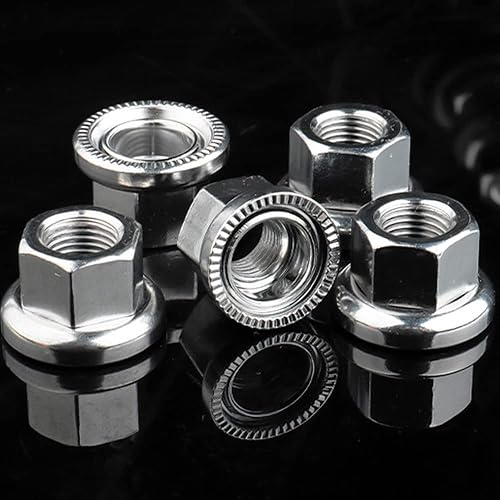 Miniatura 6 de Tuerca de eje con brida de 3 tamaños M838M10 para rueda delantera y trasera de bicicleta de montaña y bicicleta para niños