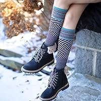 Vista 4 de JAVIE - Calcetines de compresión de lana merino 76% de 15-20 mmHg, puntera sin costuras para mujeres y hombres