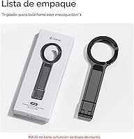 Vista 9 de ULANZI MA30 - Soporte magnético de trípode para iPhone - Maglock de aluminio para teléfono inteligente, mini trípode de bolsillo, soporte