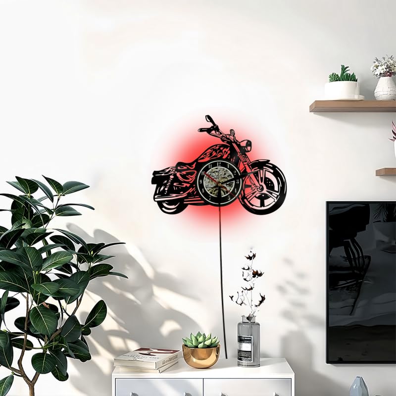 Reloj de pared analógico vinilo 12 pulgadas negro miniatura 3