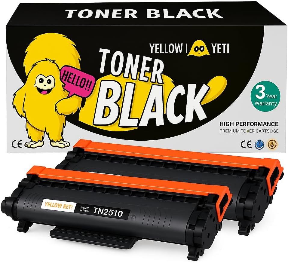 Toner TN2510XL compatible Brother DCP-L2627DWE L2660DW noir