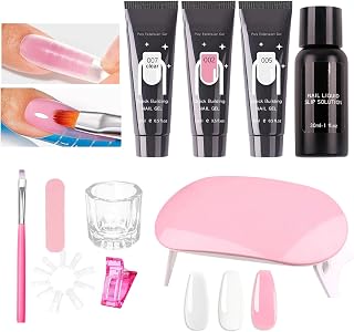 Poly Extension Gel Nail Kit For Extension Manicure Accessories | Nail Builders Kits For Beginners Professional Beauty Lovers Women Girls Wives Mothers Brides Home Salon