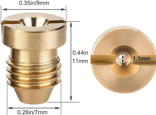 Miniatura 2 de Paquete de 4 puntas de boquilla de orificio de cañón de espuma y fabricante de espuma, boquilla de rosca universal de 0.04 pulgadas y filtro de