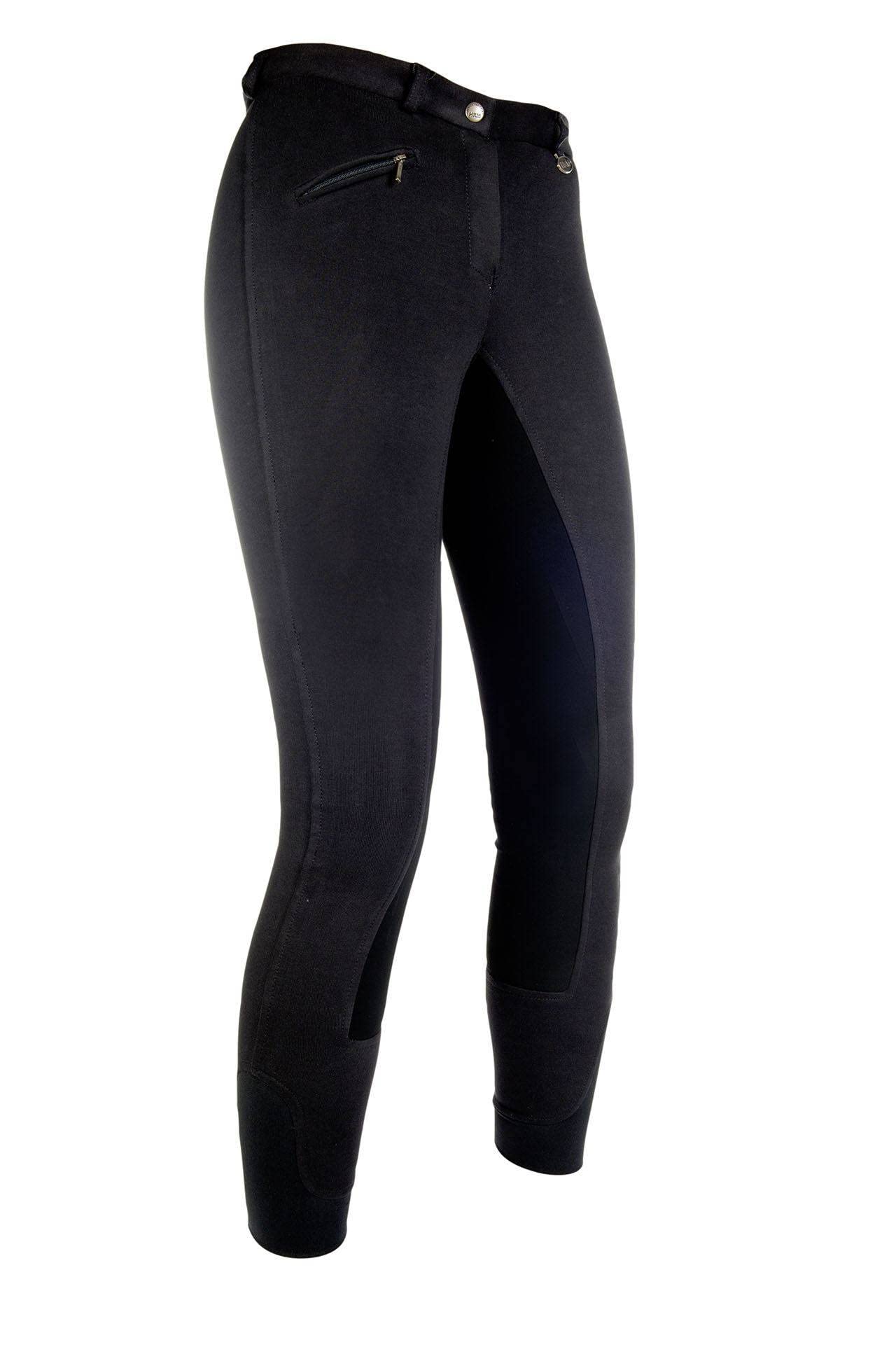 HKM - Reithose -Basic Belmtex Grip Easy- 3/4 Besatz, Pantaloni Unisex - Adulto