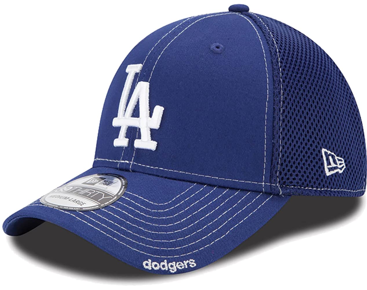New Era Unisex-Adult MLB Neo 2 39thirty Stretch Fit Cap, Los Angeles Dodgers, Large-X-Large