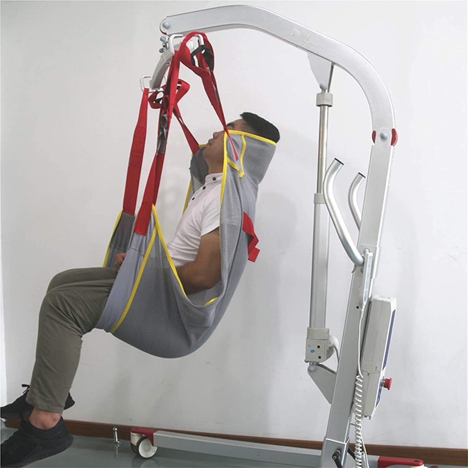 Imbracatura Universale For Sollevamento Completo Del Corpo Con Punti Di Presa A 3 Vie E Regolazione Del Cordino A 4 Posizioni, Facile Da Pulire Adatta A Persone Con Disabilità(Full Package)
