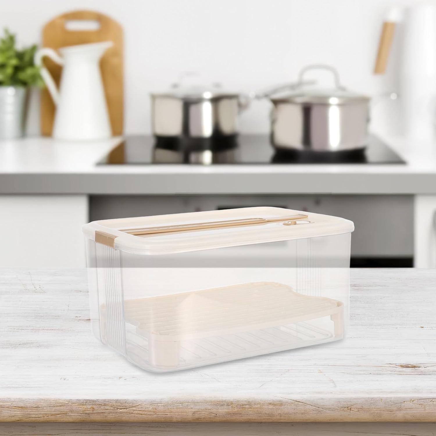 Wine Glass Holder Box Single Layer Plastic Organizer