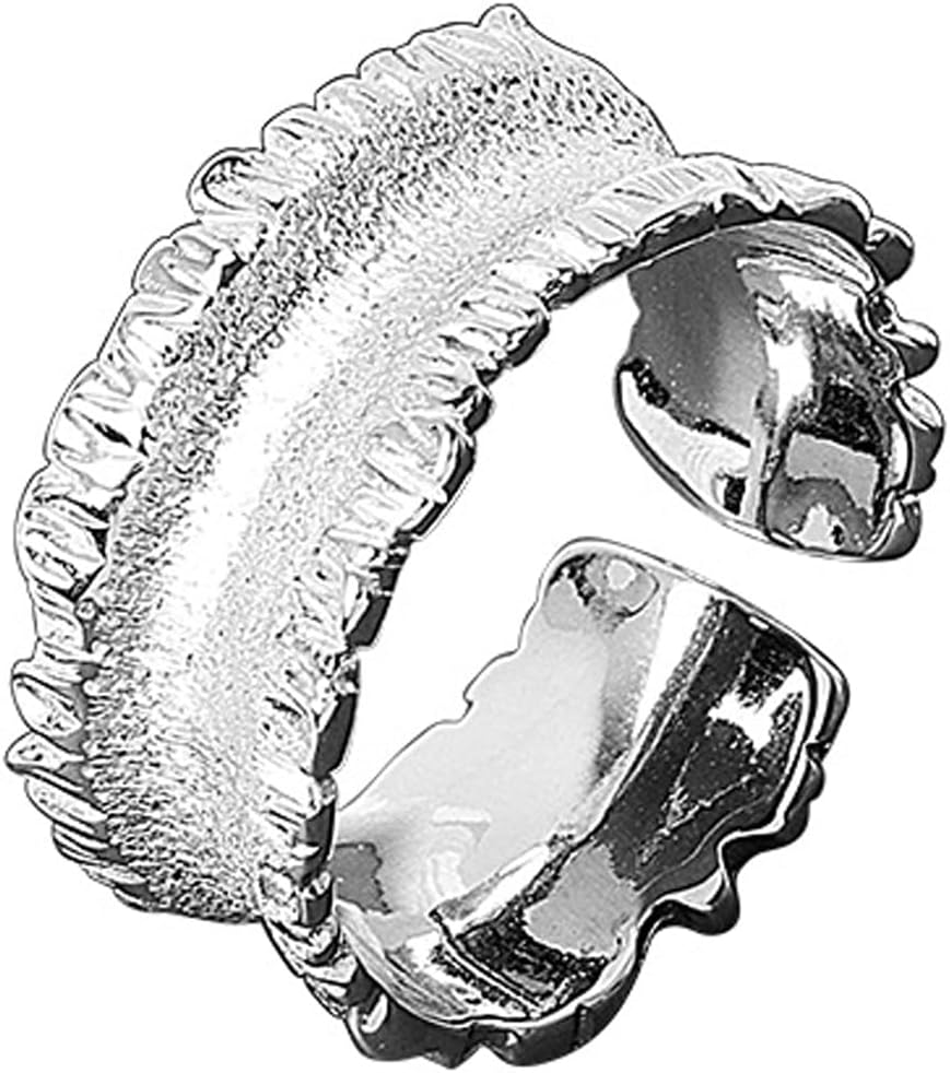 925 Silver Adjustable Rings Sterling Silver Band Ring High Polished Thumb Ring for Women