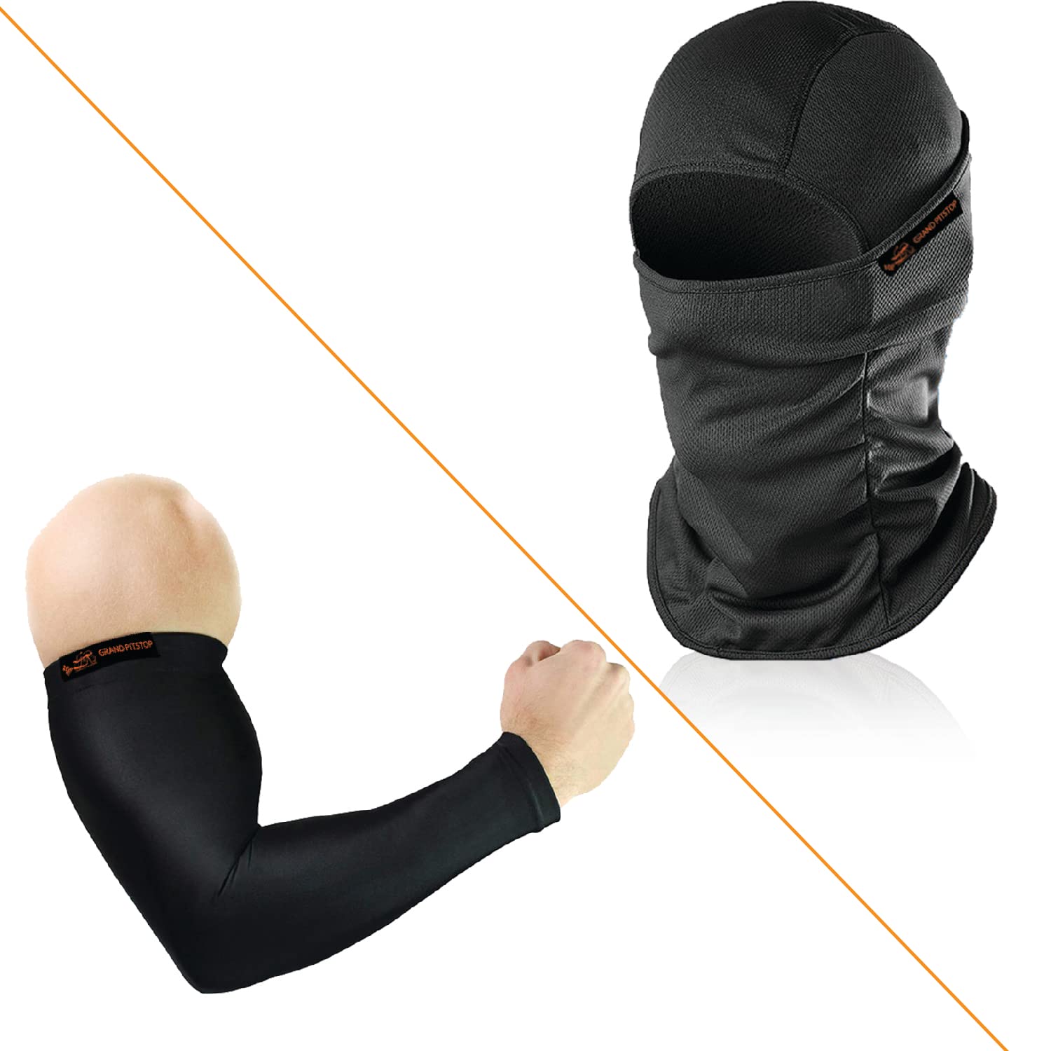 Face Mask and Arm Sleeves Combo (Black)
