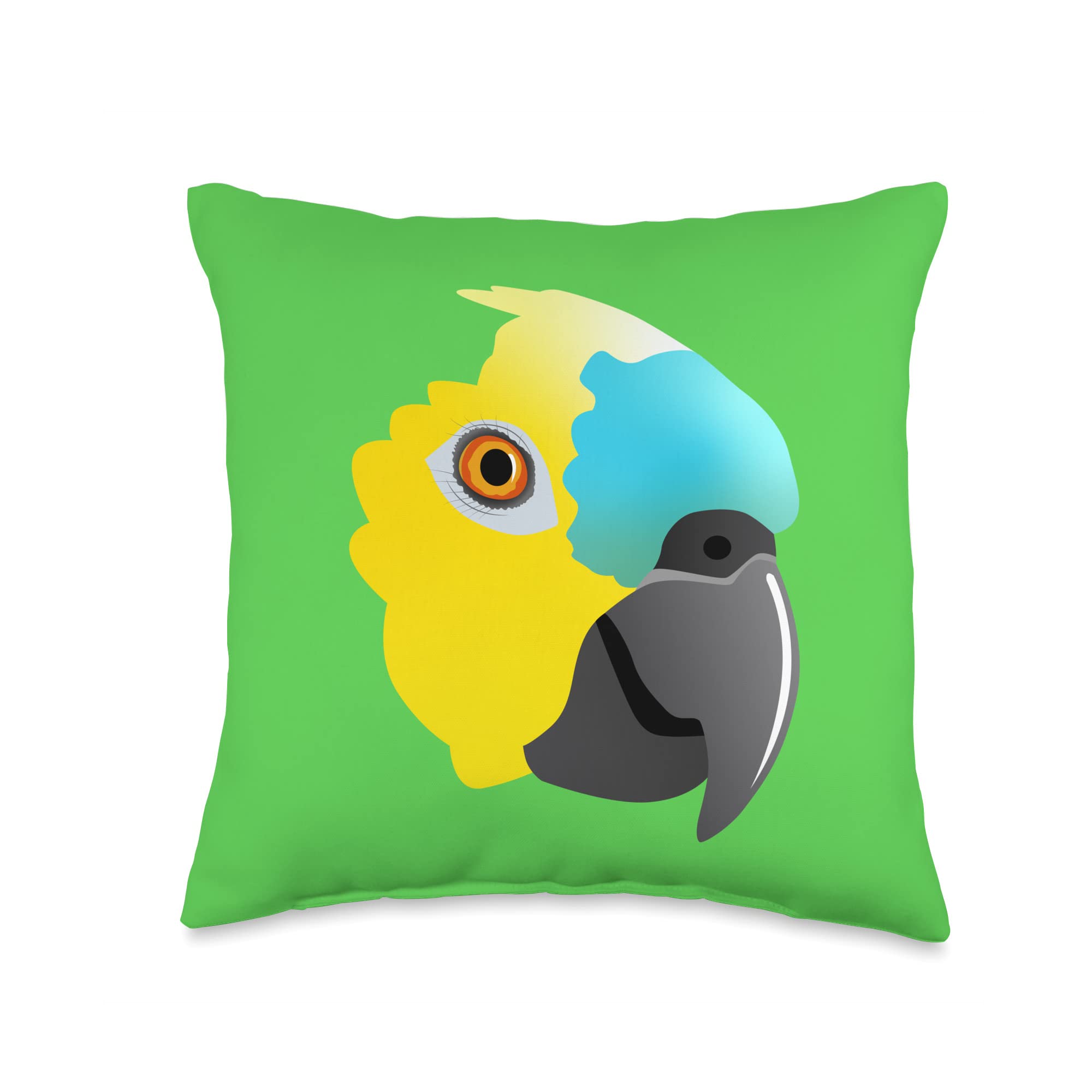 Blue-Fronted Amazon Parrot Throw Pillow, 16x16, Multicolor