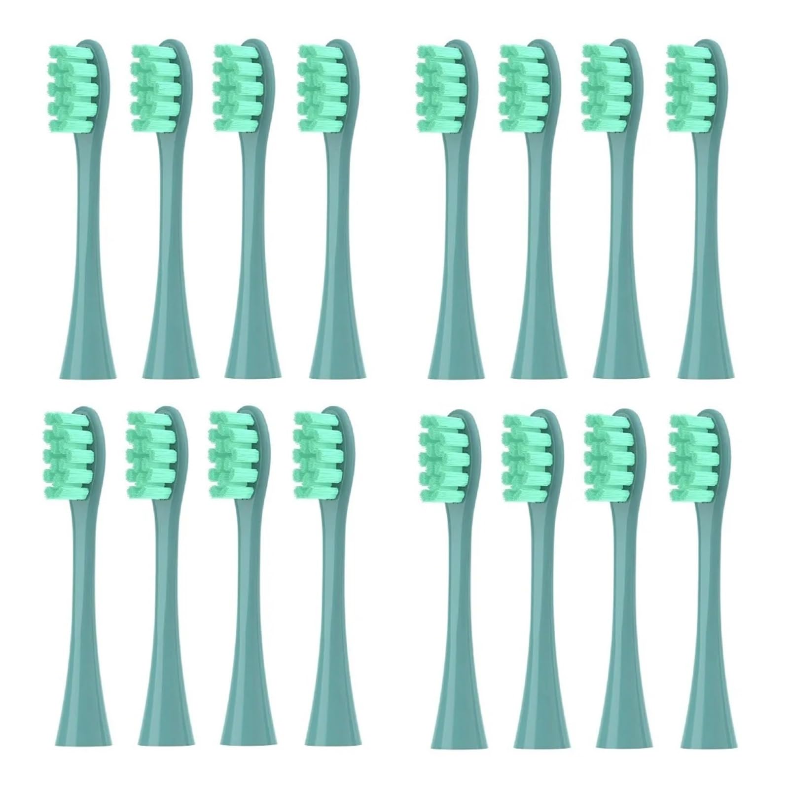 tianwandong 16 sztuk wymiennych końcówek szczoteczki do szczoteczki sonicznej X/X PRO/ Z1/ F1/ One/Air 2 / SE z miękkim włosiem DuPont(16 pcs green)