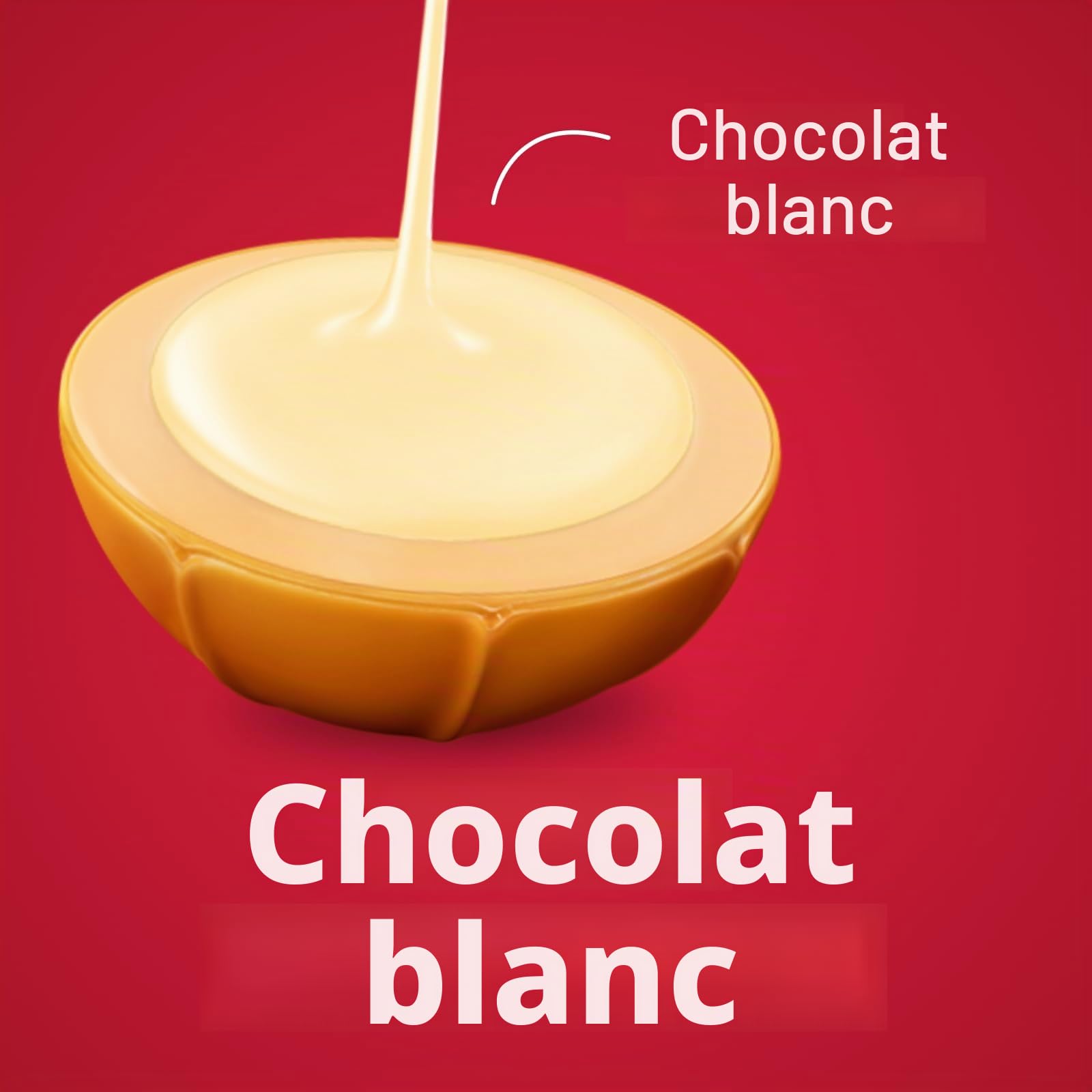 Toffifee White Chocolate - 1 x 125 g - Noisette caramel avec crème claire et chocolat blanc - Idéal pour grignoter et partager ensemble